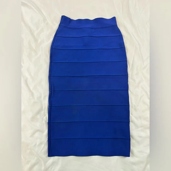 BCBGMaxAzria Royal Blue Bandage Bodycon Pencil Skirt Women’s Size S - Picture 9 of 9
